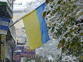 В Ивано-Франковске выпал первый снег