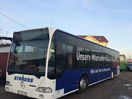 Автобус «Мерседес-Бенц Цітаро», який незабаром курсуватиме у Франківську, «пє» 100 літрів дизпалива на день